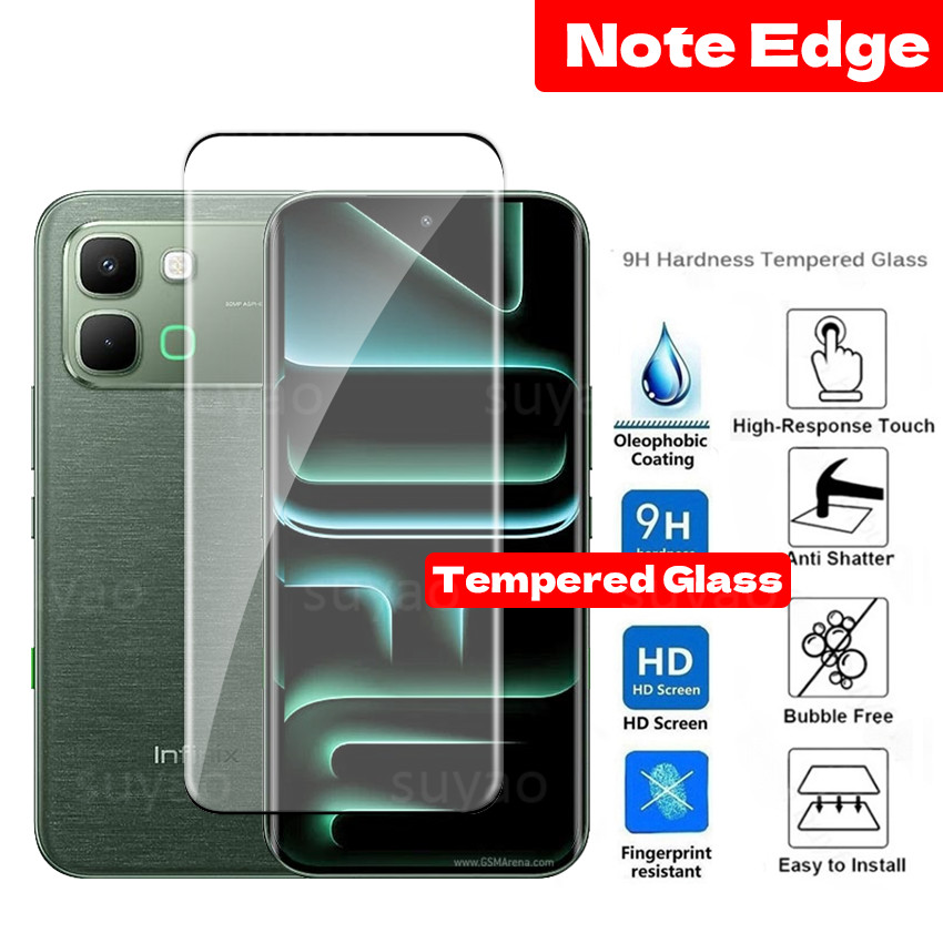 สําหรับ infinix Note Edge 5G 2026 เลนส์โทรศัพท์ Full Clear Tempered NoteEdge infinixNoteEdge HD View ฟิล์มป้องกันกระจก Anti Scratch 9H หน้าจอโค้งความแข็งฝาครอบ