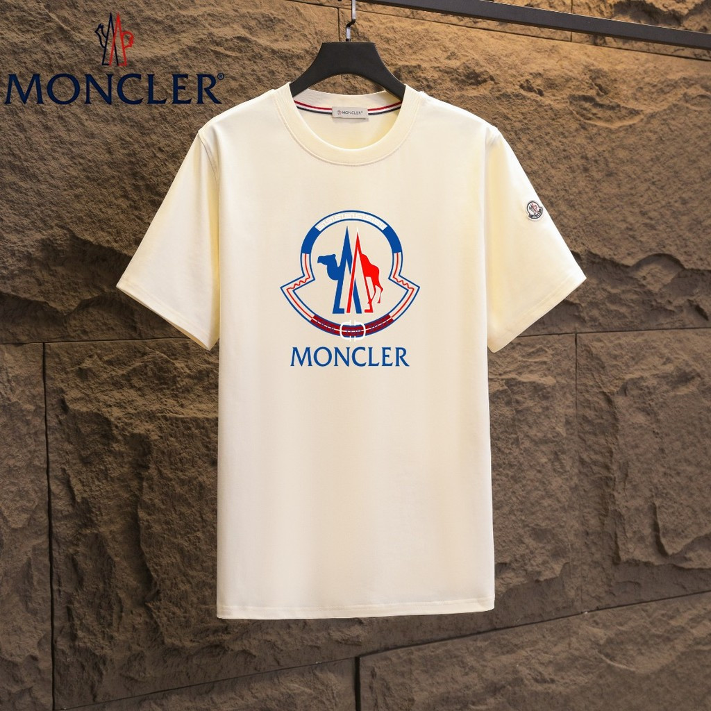 Moncler2026 Moncler-สไตล์ใหม่6XLคลาสสิกรอบคอแขนสั้นเสื้อยืดผู้ชายผู้หญิงสไตล์ขนาดใหญ่ธุรกิจผ้าฝ้าย10