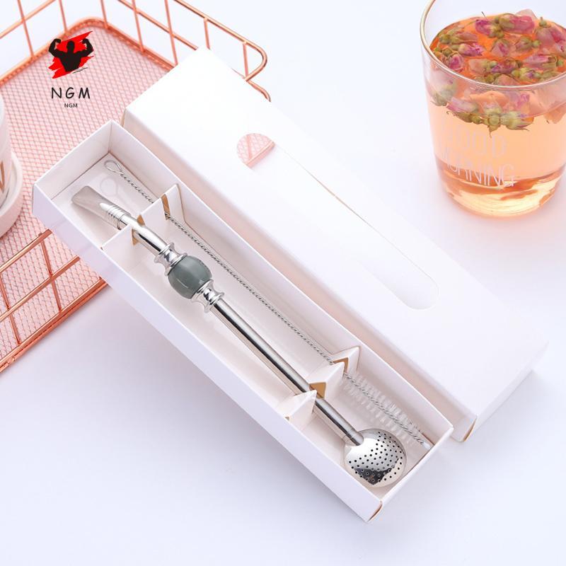 Yerba Mate Tea Bombilla Straws ทําความสะอาดง่ายและสะดวกในการใช้งานสําหรับครอบครัวเพื่อนของขวัญ