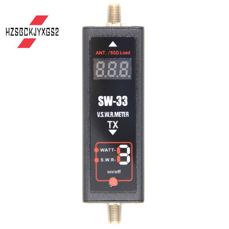 Hzsbckjyxgs2SW-33 Mini Power Tester SWR Meter VHF UHF 125-525Mhz SWR Meter forTwo Way เสาอากาศวิทยุ