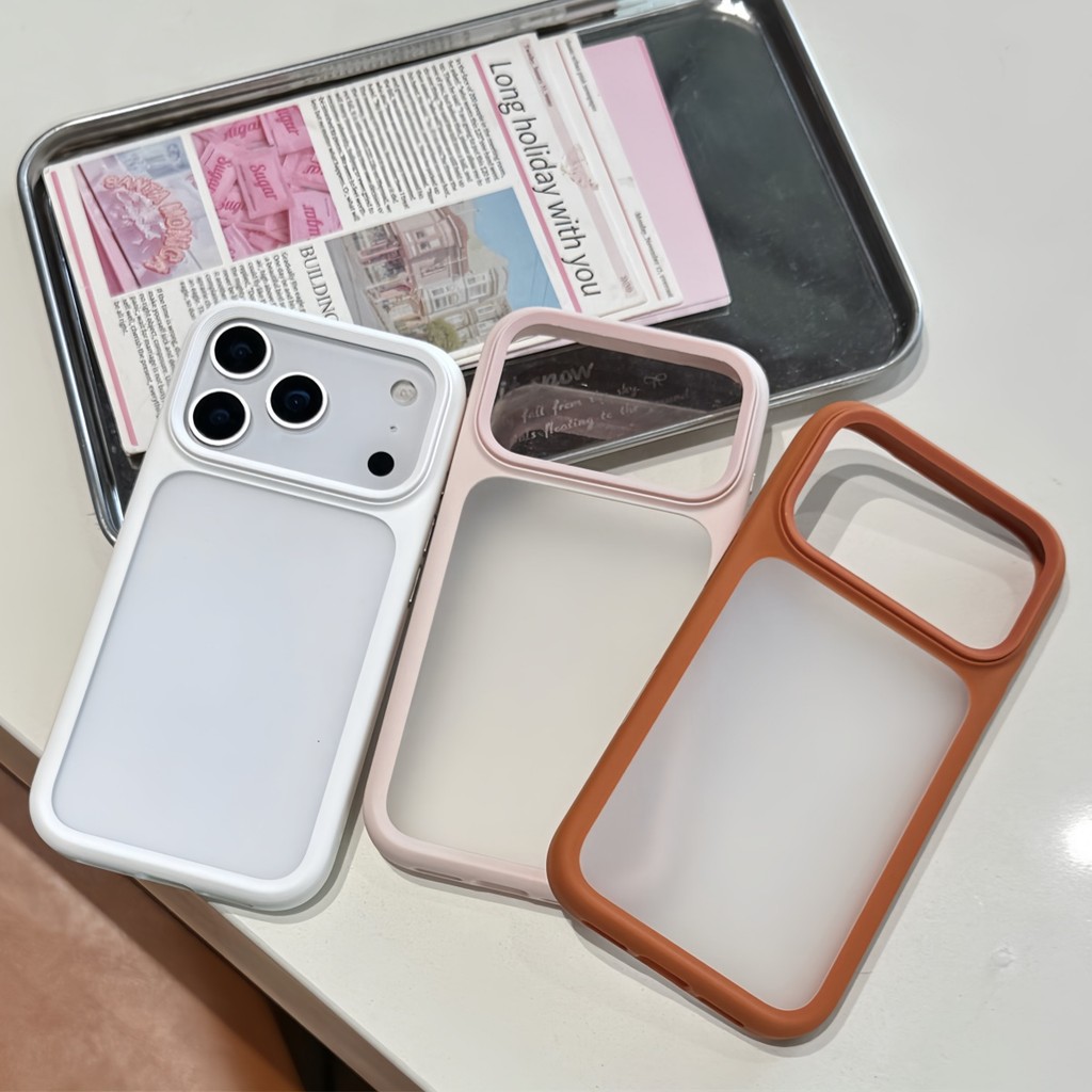 พรีเมี่ยม เคสกึ่งโปร่งใสฝ้าที่เหมาะกับผิว ปุ่มกล้องสัมผัสที่ละเอียดอ่อนสําหรับ iPhone 17 Pro Max เคส Enclosed กันกระแทกฝาหลัง