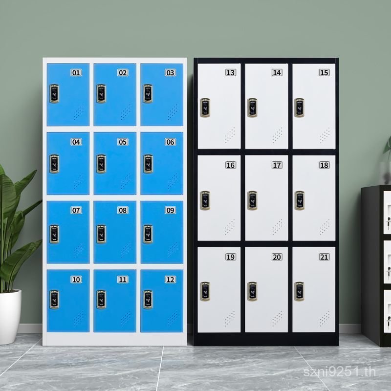 Locker Color Staff Gym Locker กระเป๋าประตูดีบุกตู้ Locker Induction Storage ที่เก็บของในห้องน้ํา Mor
