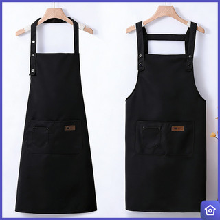 ผ้ากันเปื้อนผ้าใบแฟชั่น กันน้ำ ผ้ากันเปื้อนร้านกาแฟ ร้านตัดผม งานครัว ทำอาหาร คาเฟ่ ยูนิเซ็กซ์