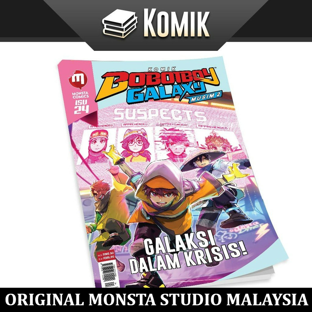 BoBoiBoy Galaxy Comic ซีซั่น 2: ฉบับที่ 24 Galaxy ใน CISIS! นําเข้าต้นฉบับ malaysia 100% monsta stud