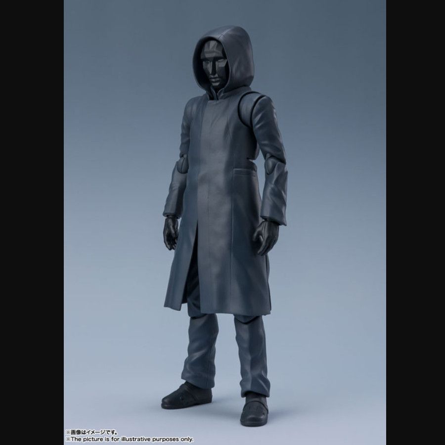 [Bandai] SHF Squid Series Front Man Black Masked Man Head Movable สินค้าสําเร็จรูปเวอร์ชั่นญี่ปุ่น