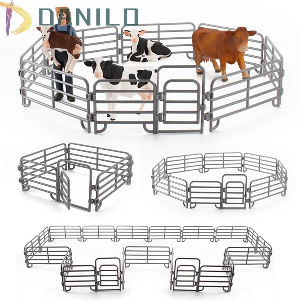 DANILLO รั้วจําลอง Ranch อุปกรณ์รั้วตกแต่ง ฟาร์มจําลอง Ranch DIY รั้วรุ่น DIY Farm Miniature Ranch ร
