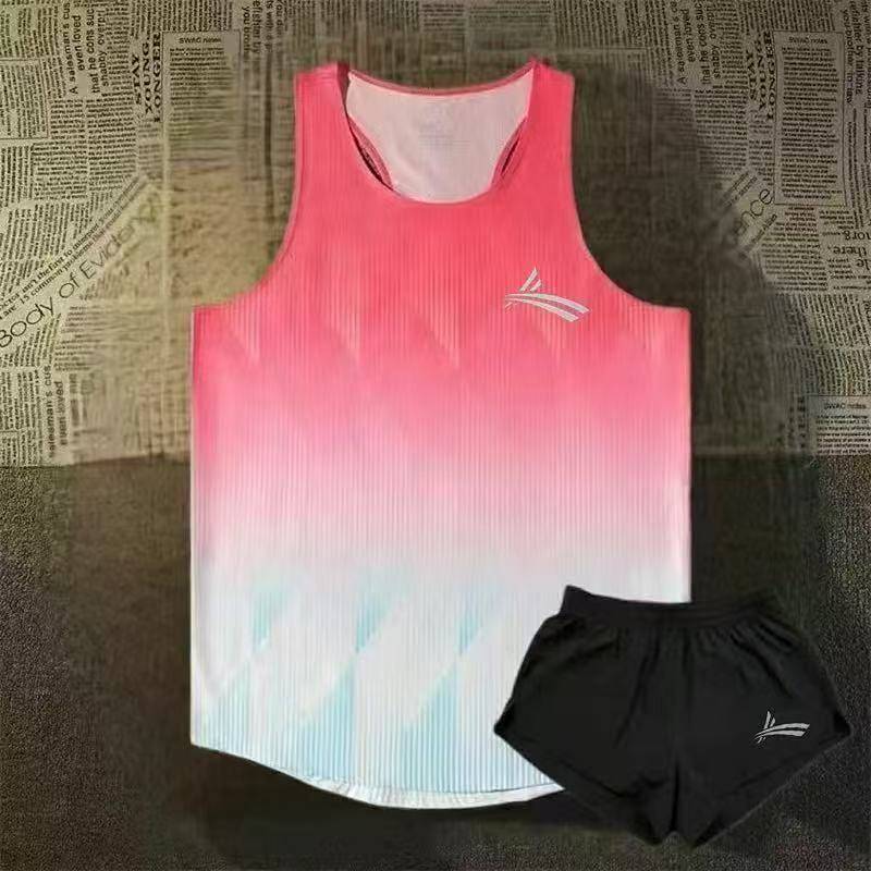 Training Sports Students Track and Field Vest Suit Marathon Sports Quick-Drying Racing Suit Physical