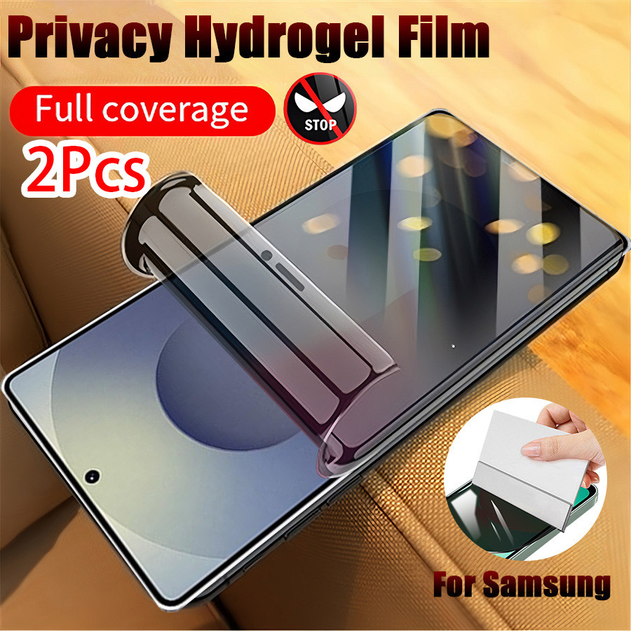 2Pcs กันเสือก ความเป็นส่วนตัวป้องกันหน้าจอ ฟิล์มนุ่มไม่แก้ว สำหรับ Samsung S26 Ultra S25 S24 S23 S22 S21 S20 S10 S9 S8 Ultra Plus FE Note 20 10 Plus A17 A07 A16 A26 A36 A56 A06 A15 A25 A35 A55 A05 A14 A24 A34 A54 A13 A23 A33 A53 A73 A12 A22 A32 A52 A72