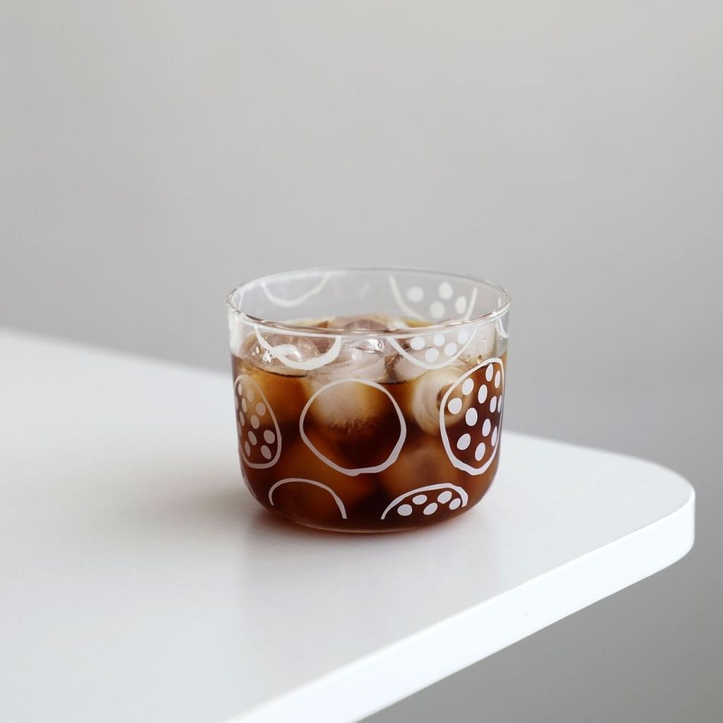 Ins เครื่องดื่มเย็นขนมหวาน Niche Glass Juice อาหารเช้า Brewing Cup
