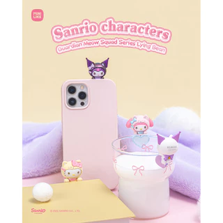 พร้อมส่ง🇹🇭 MTA. Sanrio Guardian Meow Squad Lying Bean Phone Hipper Blind Box กล่องสุ่ม 💯 ของแท้（กด12ชิ้น=1box）