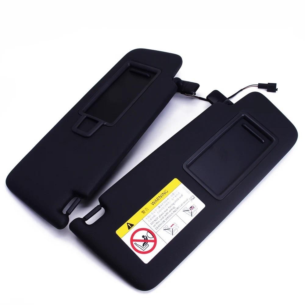 สีดําด้านหน้า Sun Visor แผงกระจกแต่งหน้าสําหรับ VW Golf 7 Jetta MK7 T-Cross Passat B8 CC E-Golf T-Ro