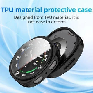 Soft TPU สําหรับ Samsung Galaxy Watch 9/8 40 มม.44 มม.All-Around Screen Protector สําหรับ Galaxy Watch 8 คลาสสิก 46 มม.