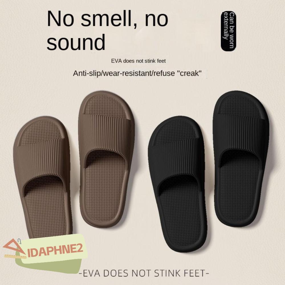 IDAPHNE2 รองเท้าแตะแบบหนา, รองเท้าชายหาดพื้นนุ่มกันลื่น, รองเท้าบ้าน EVA