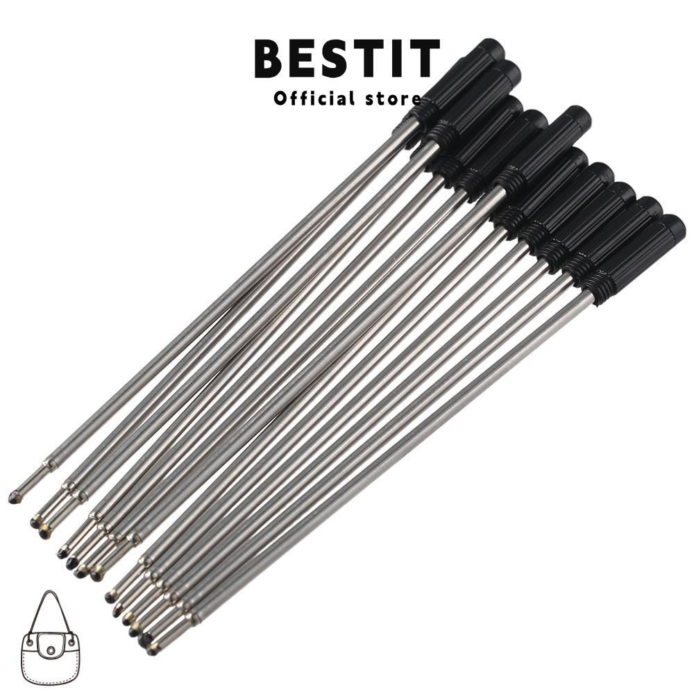 BESTIT ไส้ปากกา Cross 20 ชิ้น, หมึกสีดําที่รองรับโลหะ, ปากกาลูกลื่นปากกาสีดําเติมสํานักงาน