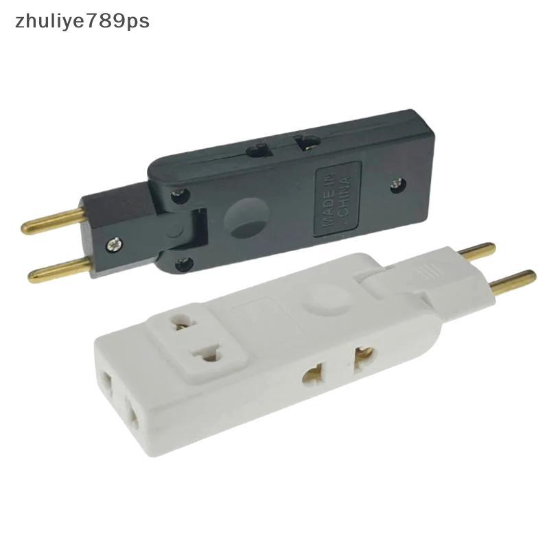 Zhuliye789ps] 4 In 1 Wall Outlet Extension EU ไฟฟ้า Soet 180 องศาปลั๊กอะแดปเตอร์ Travel Aadapter แบบ