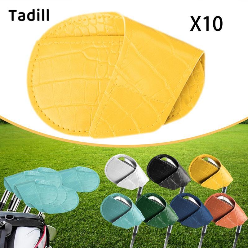 Tadill 10x Golf Iron Covers Protector Head Cover ฝาครอบกอล์ฟคลับสําหรับ Club Travel,Storage Play — صورة 7