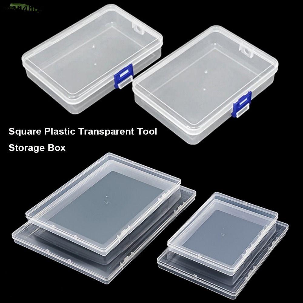 ZHANGHON กล่องเก็บบรรจุ, Square ทนทานเครื่องประดับลูกปัดคอนเทนเนอร์,พลาสติกโปร่งใสร้อนสินค้าขนาดเล็ก Sundries Organizer เครื่องมือตกปลาอุปกรณ์เสริม