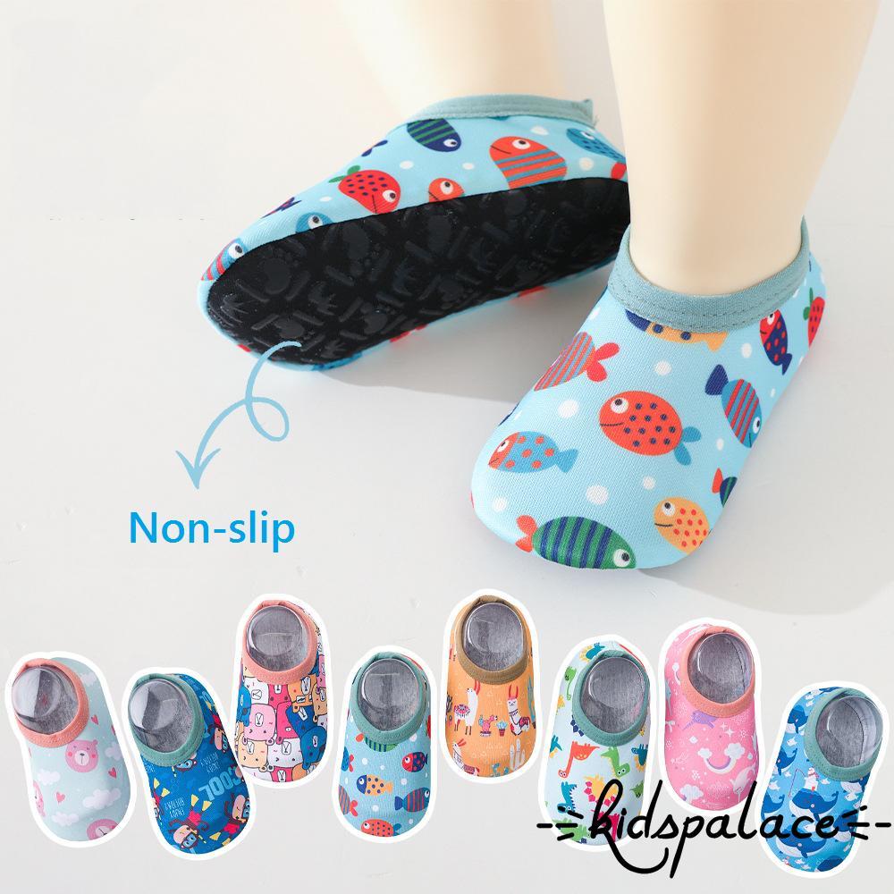 (จัดส่งในกรุงเทพฯ)Barefoot Aqua ถุงเท้ากันลื่นสำหรับเด็กวัยหัดเดิน พิมพ์สัตว์การ์ตูน ใช้ได้ทั้งหญิงและชาย