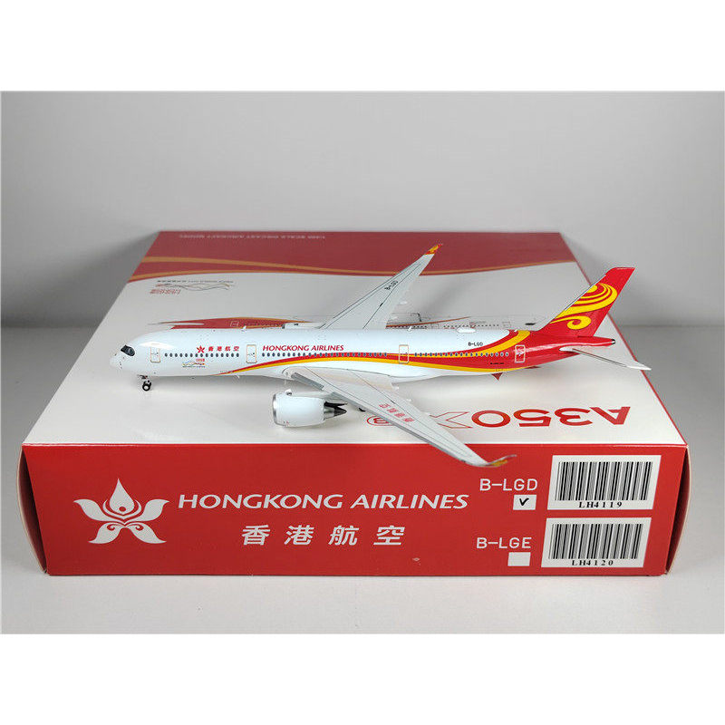 ปีก JC LH4119 1: 400 Hong Kong Airlines A350-900 B-LGD โมเดลเครื่องบินโลหะผสม