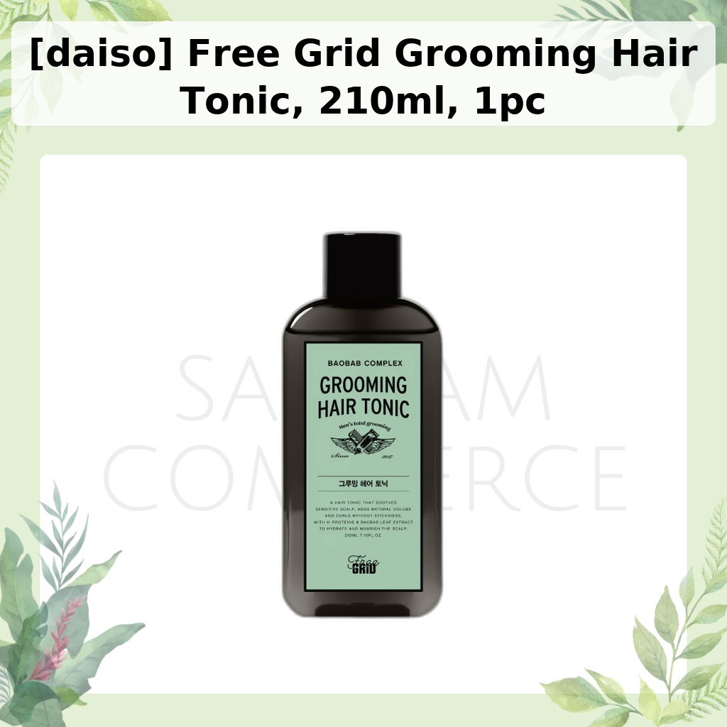 [daiso] ฟรี Grid Grooming Hair Tonic, 210ml, 1pc / Korean Hair Tonic / Volume & Texture / ของแท้ 100