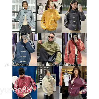 เสื้อแจ็คเก็ตคุณภาพสูง สไตล์แฟชั่นสบาย แบบเปิดท่อน หลวมสำหรั…