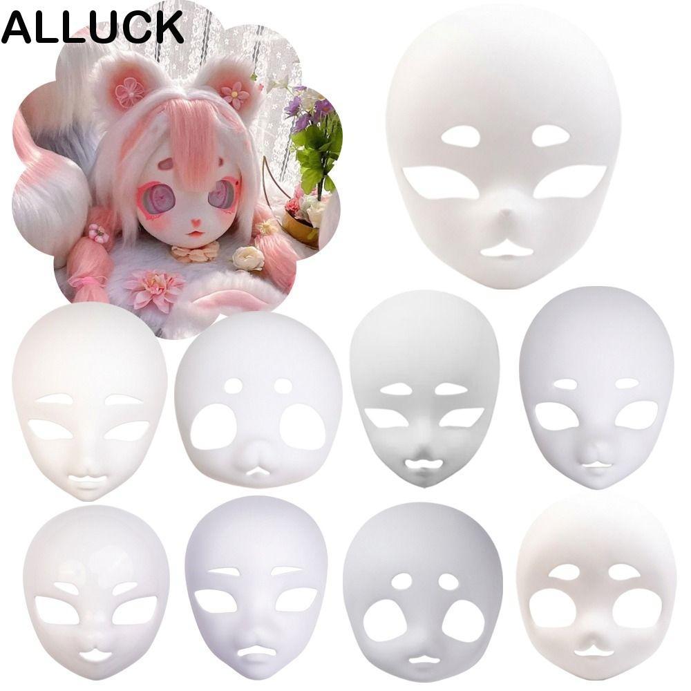 ALLUCK หัวแมว Skull, พลาสติก DIY Kigurumi ฐาน Beast Skull , Kawaii คอสเพลย์สัตว์ Furry อะนิเมะ Party