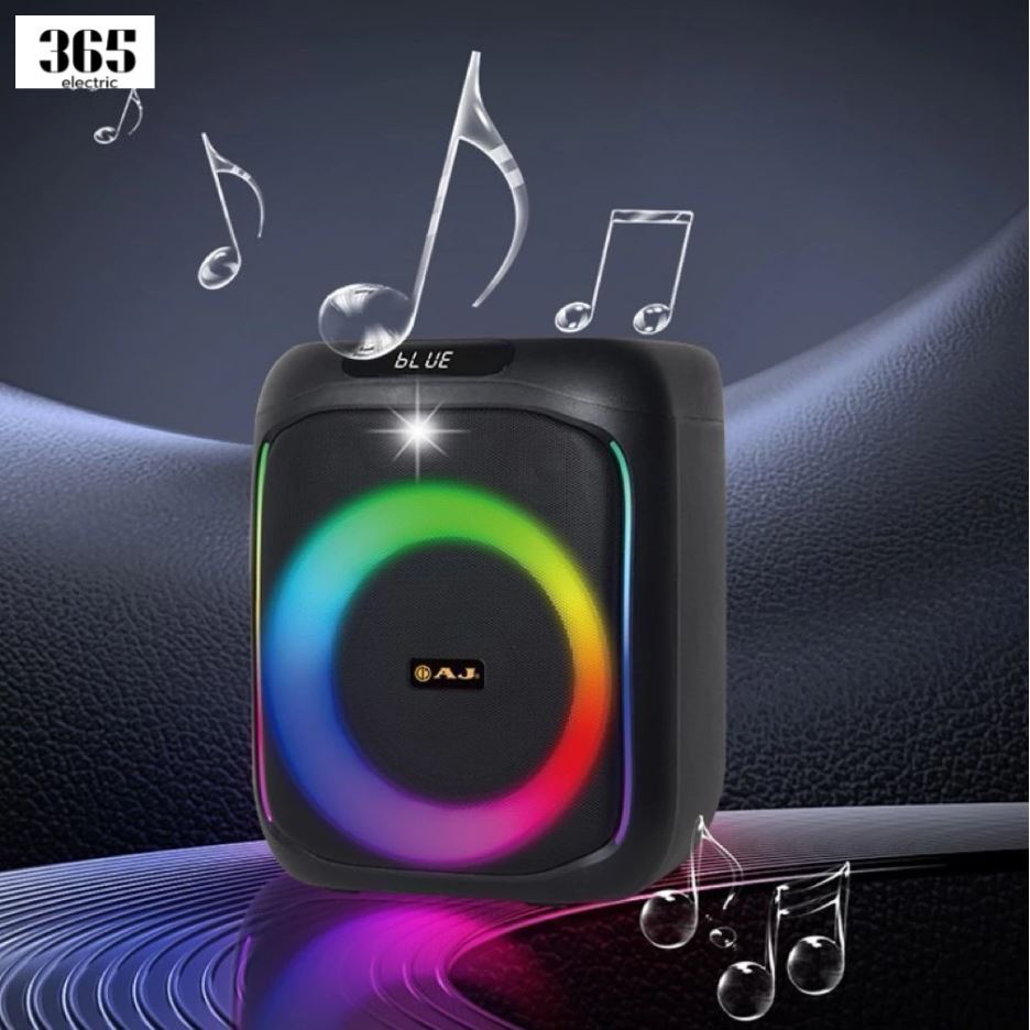 AJ X65 ลำโพงบลูทูธ 60 วัตต์ พร้อม ไมโครโฟนไร้สาย และรีโมทควบคุม