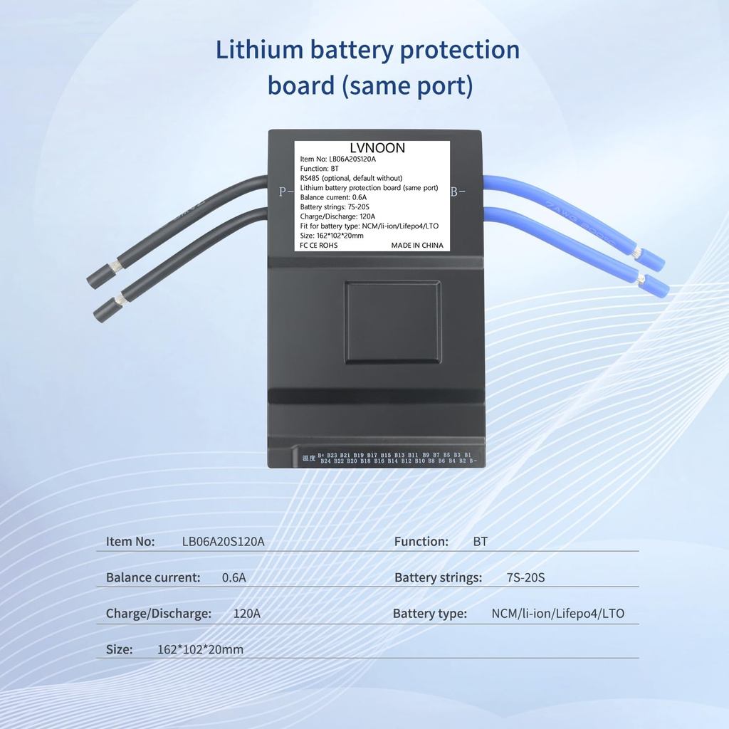 LB06A สมาร์ท Active Balancer BMS แบตเตอรี่ลิเธียมป้องกันสําหรับ Li-ion NCM LFP LiFePo4 แบตเตอรี่ระบบ