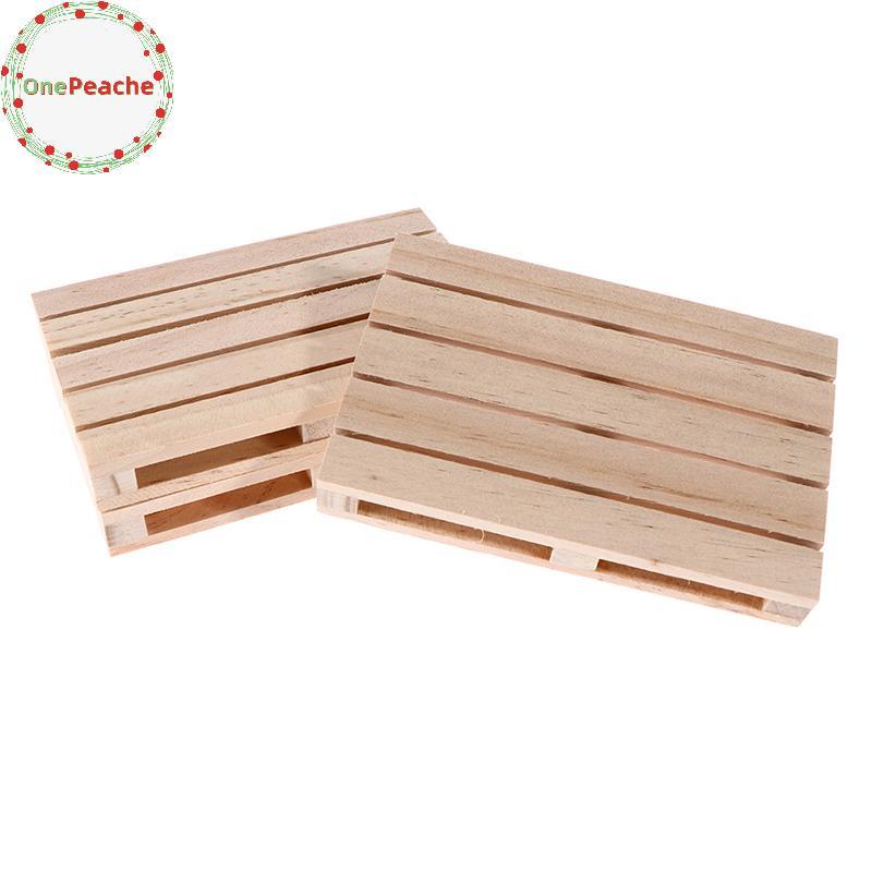 Onepeache Mini Wooden Pallet ที่รองแก้วเครื่องดื่มสําหรับเครื่องดื่มร้อนและเย็น Wood Pallet TH