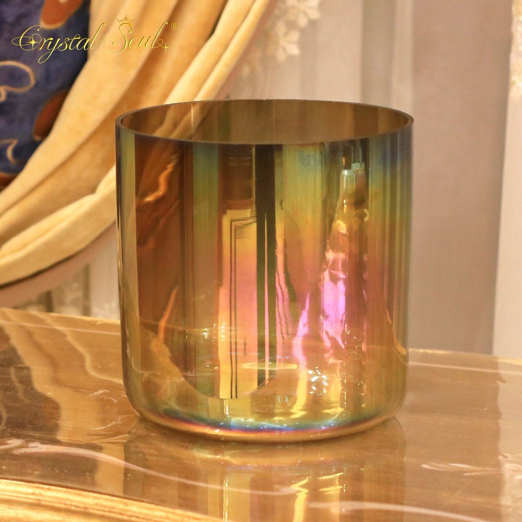 Crystal Soul 432Hz ชามร้องเพลงคริสตัลสําหรับการทําสมาธิพร้อมอุปกรณ์เสริม