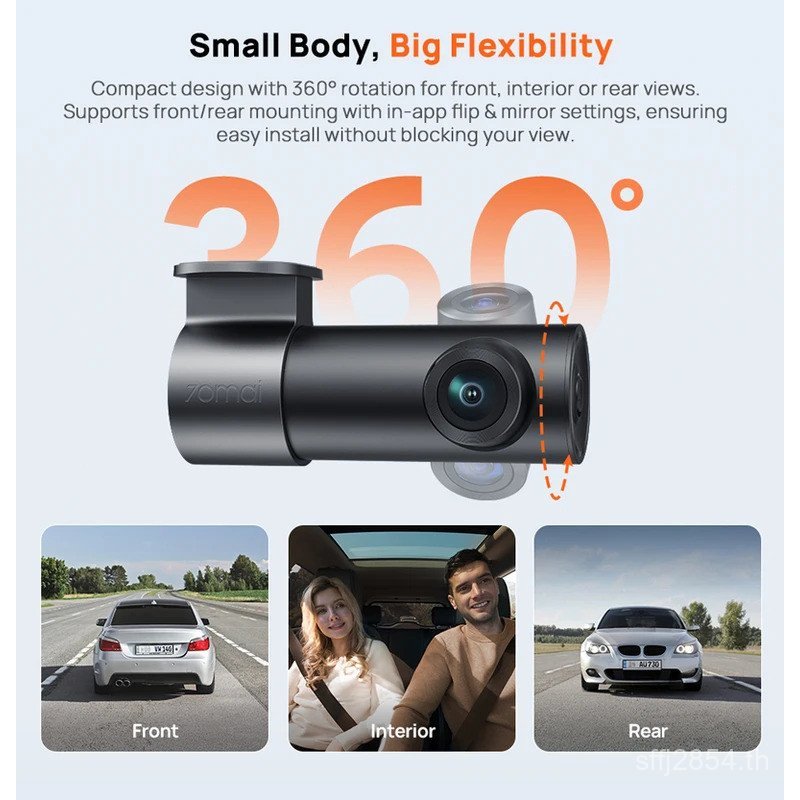 ใหม่ 70mai Dash Cam M310 Plus 3K 1620P WDR การควบคุมด้วยเสียง 139°FOV รถ DVR 70mai M310 Plus 3K รถบั