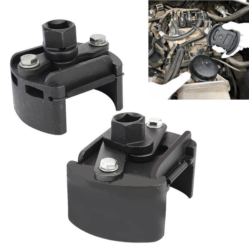 เครื่องมือกําจัดปรับการใช้ Remover เหล็กหล่อกรองประแจ 2 Jaws น้ํามันกรองประแจ 60-105 มม. F9EL