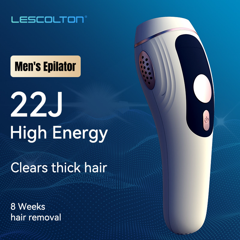 LESCOLTON กําจัดขน IPL ถาวร 999,999 แฟลชไม่เจ็บปวด 4.3 cm2 610nm สําหรับผู้ชาย