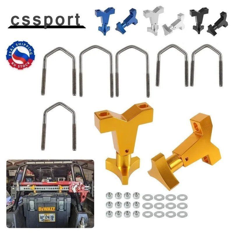 2 ชิ้นยกสูง Universal Mount 1 "-2.5" สําหรับด้านหน้าหลอดปรับแจ็ค Tube Mount Bracket สําหรับ Jeep Wra