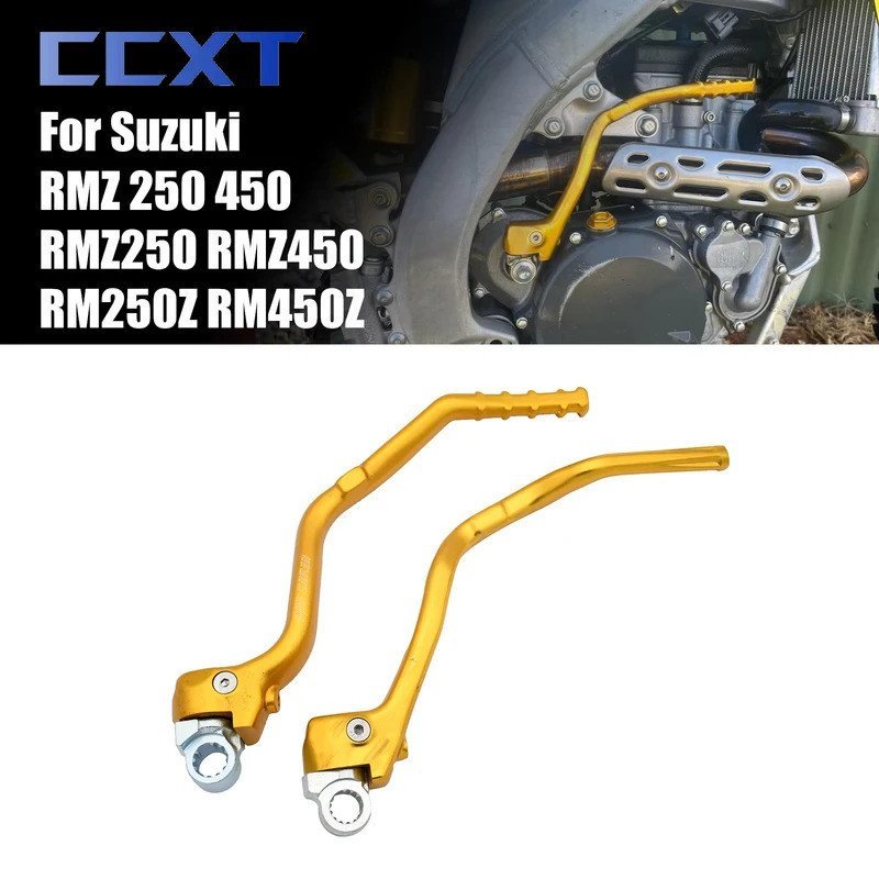 รถจักรยานยนต์ CNC ปลอม Kick เริ่มต้น Starter Lever เหยียบสําหรับ Suzuki RMZ250 RMZ450 RM250Z RM450Z 