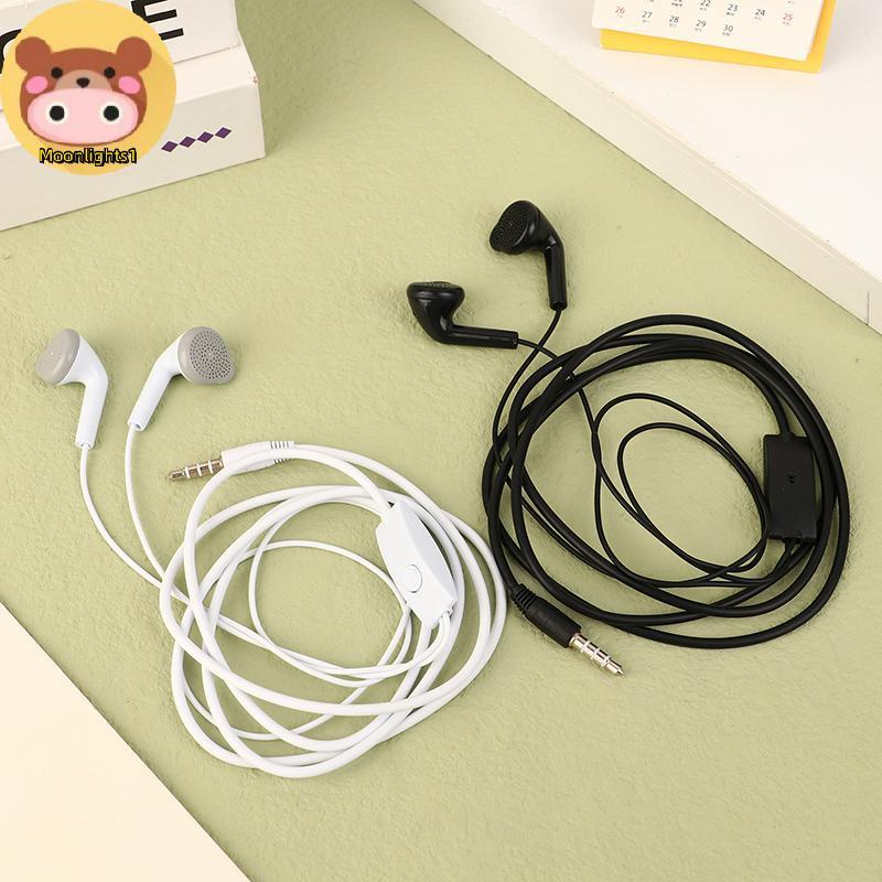 Moonlights1 หูฟัง EHS61 ชุดหูฟังแบบมีสาย 3.5 มม.พร้อมไมโครโฟนสําหรับ Galaxy A13 A12 A32 A03 A22 A23 