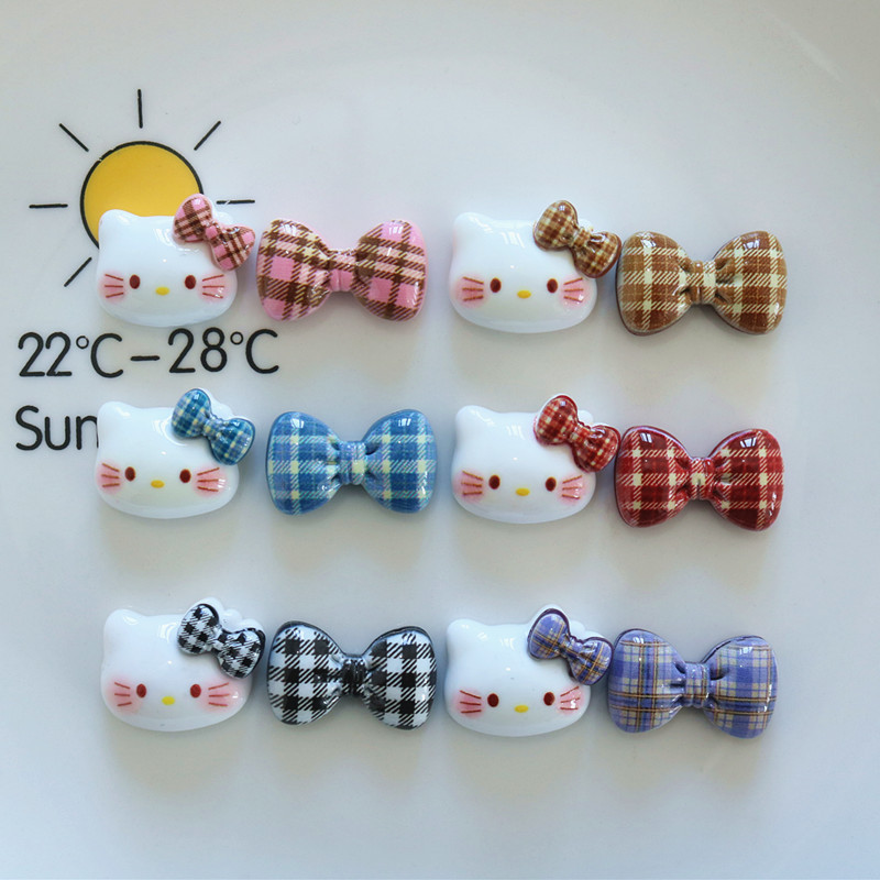 10 ชิ้น/ถุง Maillard Retro สีเรซิ่นอุปกรณ์เสริม DIY อุปกรณ์เสริมครีมเจลคลิปผมสายไฟโทรศัพท์กรณี Hole รองเท้าหัวเข็มขัดสติกเกอร์