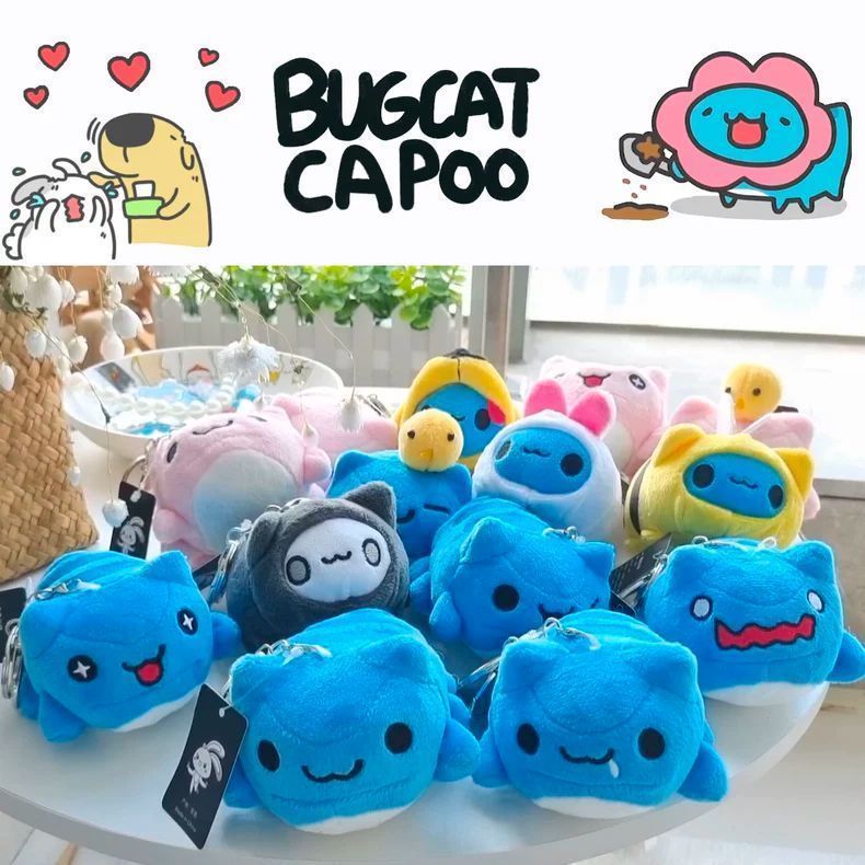 การ์ตูนการ์ตูนแมวแมว Bugs Kabo Plush กระเป๋าแขวนพวงกุญแจไม่มี Lint ตุ๊กตาจี้ capoo หมอนน่ารักกระเป๋าเครื่องประดับตุ๊กตาของขวัญ