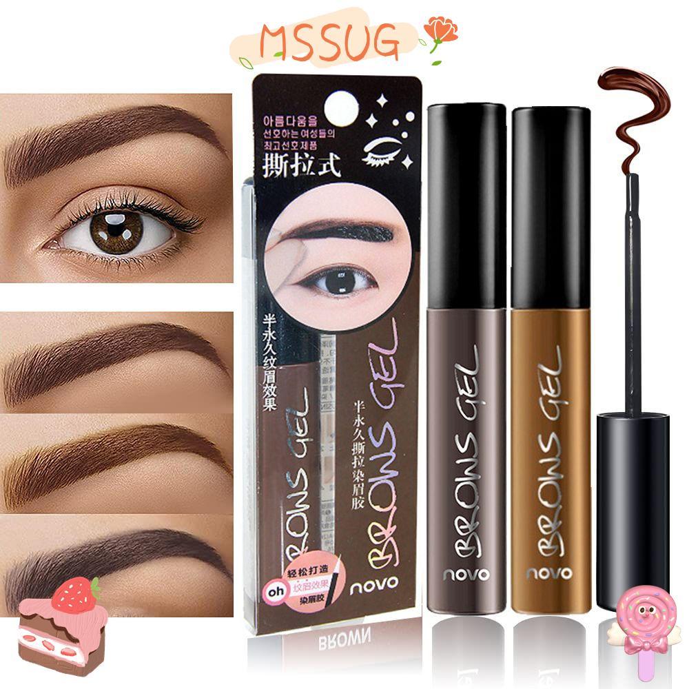 MSSUG Peel Tattoo Eyebrow Gel Up ถึง 3 วัน Brow Makeup Eyebrow Tint Tint Tint EyeBrow Gel