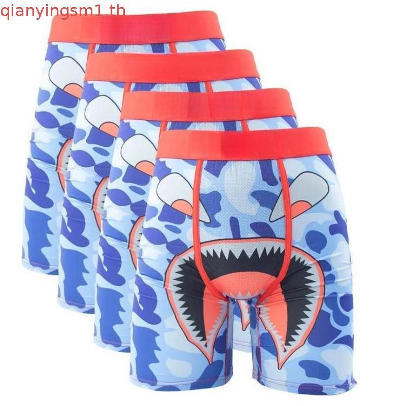 PSD 3 PACK – Team Men ชุดชั้นในระบายอากาศพิมพ์บวกกางเกงบ็อกเซอร์ผู้ชาย S-XXL
