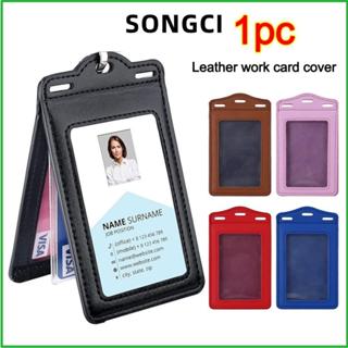 ซองซีใส่บัตรและป้ายชื่อ ทำจากหนังโปร่งใส มีช่องเก็บบัตรหลายใ…