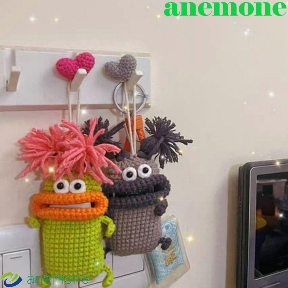 ANEMONE ถักกรณีตลกน่ารักรุ่นขนาดเล็ก สำหรับเป็น entrance guard และคล้องกุญแจ