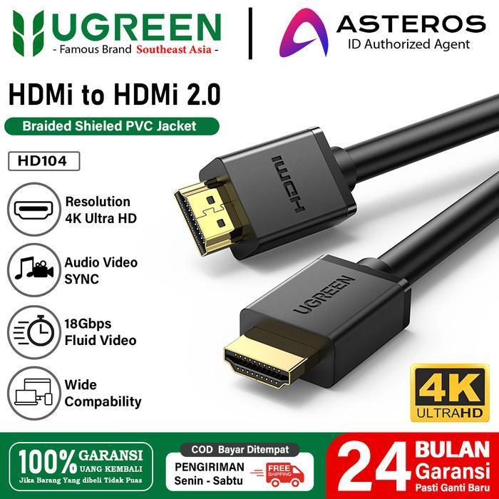 UGREEN สาย HDMI สาย HDMI 2.0 ความเร็วสูง 4K @ 60Hz HD 3D Effect 10106 / 10109 / 10111