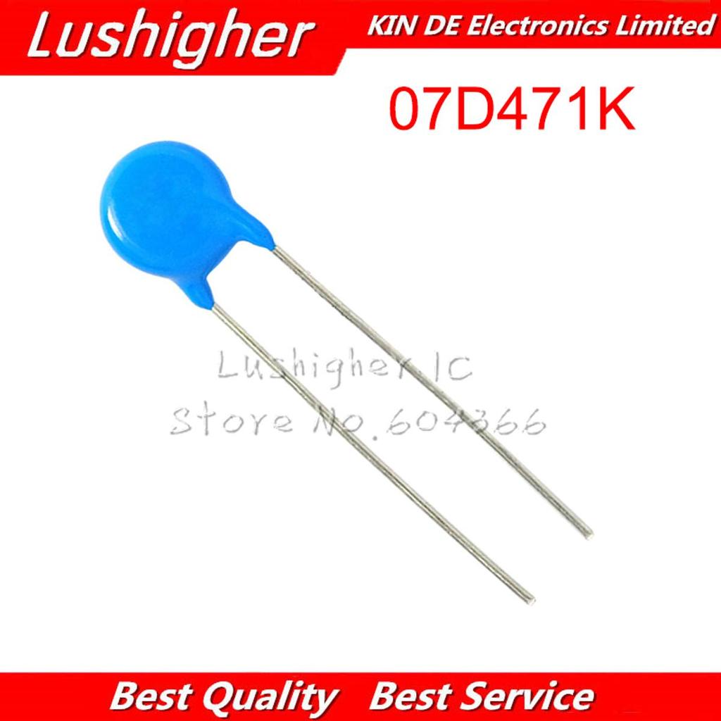 50 ชิ้น Vartor 07D471K 07D471 470V Piezoresistor 7D471K