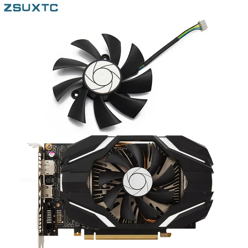 HL ใหม่สําหรับ MSI GTX 1060 ITX OC 6G GTX950 R7 360 2GD5 GTX1060 OC 3G กราฟิกการ์ดพัดลมระบายความร้อน