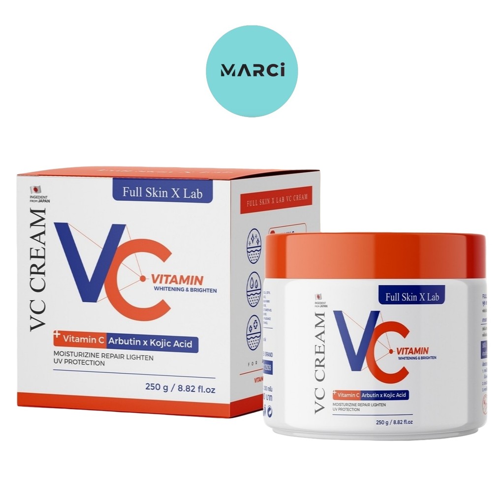 [1 กระปุก] Full Skin X Lab Vc Cream [250 g./กระปุก] ฟลู สกิน เอ็กซ์ แล็บ วีซี ครีม ครีมบำรุงผิวกาย