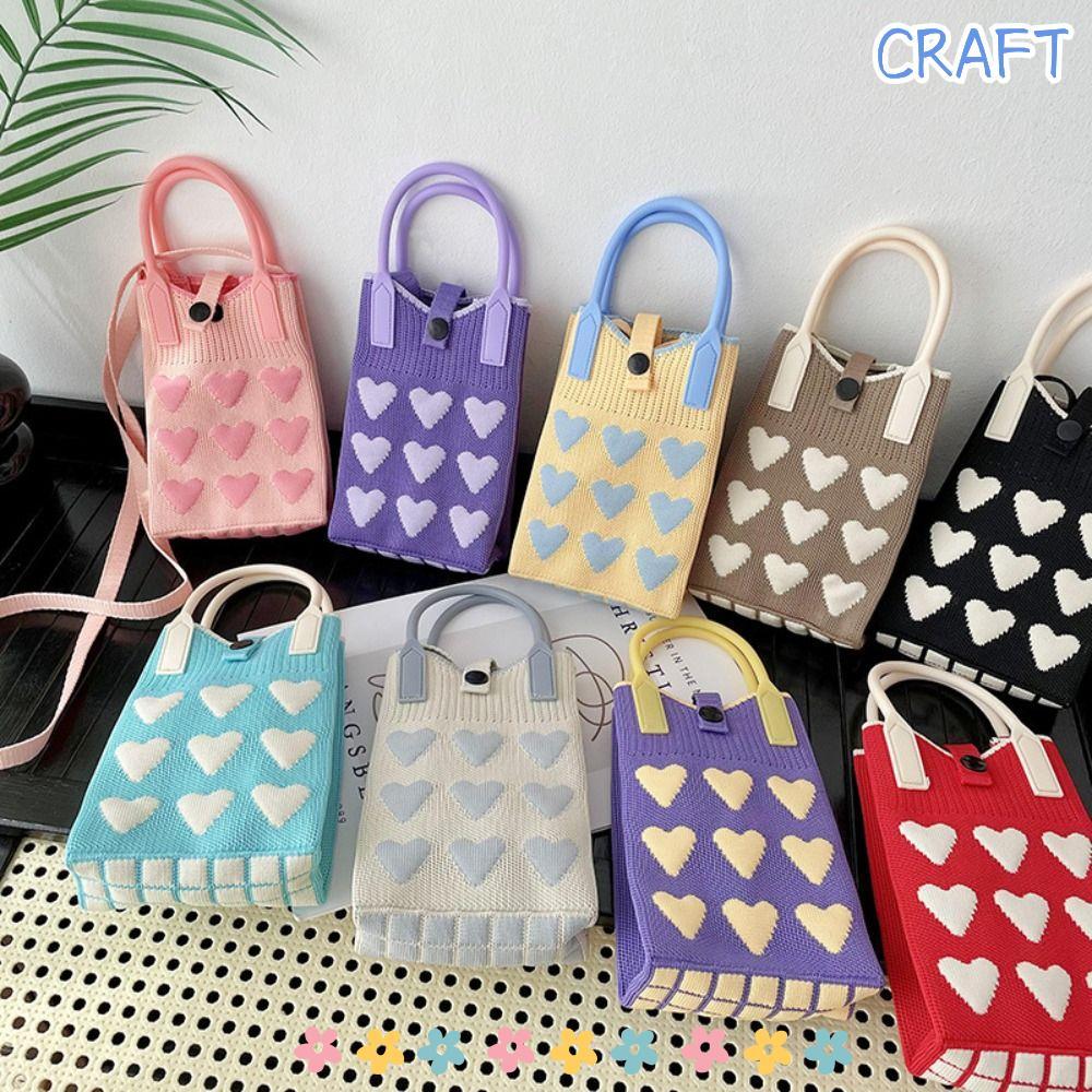 กระเป๋าถือถัก ICRAFT, กระเป๋าโทรศัพท์ขนาดเล็กสำหรับผู้หญิง, ออกแบบสวยงามและมีความจุมาก – โปรปัง