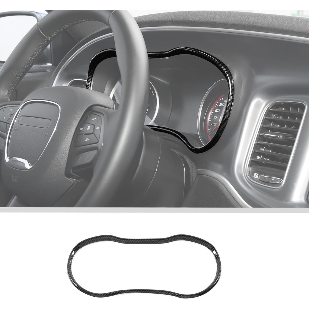 Voodonala สําหรับ Durango ABS คาร์บอนไฟเบอร์คอนโซลกลาง Dash Board Instrument คอนโซล Fascia Trim สําห