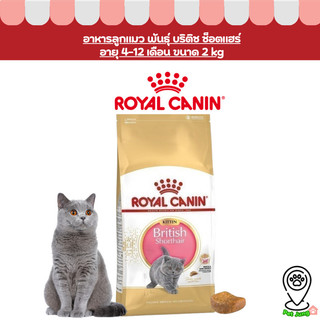 Royal canin รอยัลคานิน อาหารเม็ดสำหรับแมว สูตร Kitten British ขนาด 2 kg