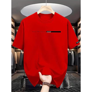 Woo Right เสื้อยืดพิมพ์ลายตัวอักษรผู้ชาย ความยาวอนาคต สไตล์ลำลอง เหมาะสำหรับเสื้อผ้า แขนสั้น Man Clothing คอกลม
